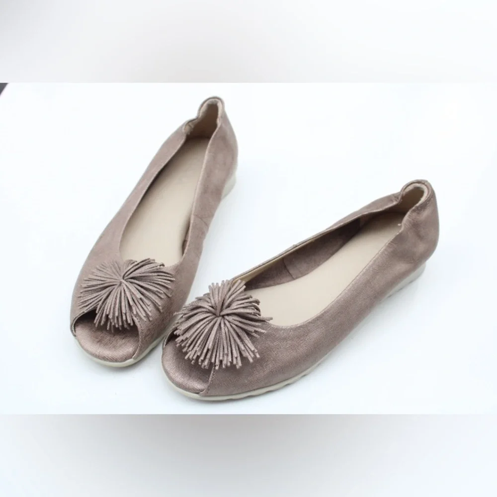 The Flexx peep toe low wedges